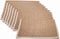 FiveRen Burlap Placemats Jute Rustic Table Mats Ladder Lace Look & One of Life's Little Home Luxuries for Parties, Weddings, Special Occasions, BBQ's, Holidays, Everyday Home Decor (Set of 8)