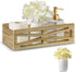 Y&ME Wood Toilet Paper Basket Bathroom Toilet Decor Box with Mason Jar, Wooden Bathroom Over Toilet Paper Storage Box, Farmhouse Table Counter Organizer Decor for Bathroom, Living Room, Kitchen