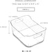 BINO | Plastic Storage Bins, Small - 4 Pack | The SOHO Collection | Multi-Use Organizer Bins | Built-in Handle | BPA-Free | Pantry Organization | Home Organization | Fridge Organizer | Freezer Org