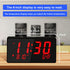 BOCTOP Desk Digital Alarm Clock, Large Numbers Red 6" LED Display, with USB Port for Charging, 0-100% Brightness Dimmer, Temperature, Snooze , Adjustable Alarm Volume?Small Bedside Clocks.