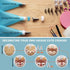 Cookie Decorating Supplies Kit 82Pcs With Storage Box, Sugar Cookies Turntable Set With 6 Piping Tips and Bags, Scribe Needle, Brush, Ideal Beginner Decorator Lover Kids Gift Holiday Easter Valentine