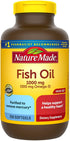 Nature Made Fish Oil 1000 mg, 250 Softgels Value Size, Omega 3 Supplement For Heart Health