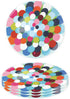 French Bull Plates - 4 Piece Set - 9 inch Melamine Salad Plates Set of 4 - Melamine Dinnerware for Indoor and Outdoor - Bindi