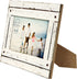 PRINZ Homestead 4-Inch by 6-Inch Distressed Plank Picture Frame, White