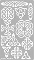 Aleks Melnyk #32 Metal Journal Stencil, Pyrography Celtic Patterns, Wicca Stencil, Celtic Knot Stencil, Viking Stencil, Wood Burning Template, Wood Carving Stencil, Bullet Journaling