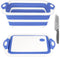 Rottogoon Collapsible Cutting Board, Foldable Chopping Board with Colander, Multifunctional Kitchen Vegetable Washing Basket Silicone Dish Tub for BBQ Prep/Picnic/Camping(BlueViolet)