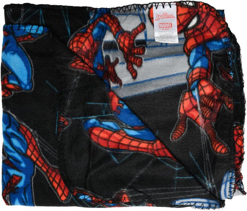UPD U.P.D., Inc. Dark Spiderman Fleece Blanket - Warm and Cozy Spider-Man Throw for Kids, Soft Spider Man Plush Snuggle Girls Boys Bedroom Size 45x60 Inch, B09F5LR2FJ