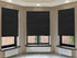 Estilo Black Window Shades - Pleated Paper Shades for Indoor Window Covers - Blackout Blinds 36 Inch x 69 Inch - Pack of 6