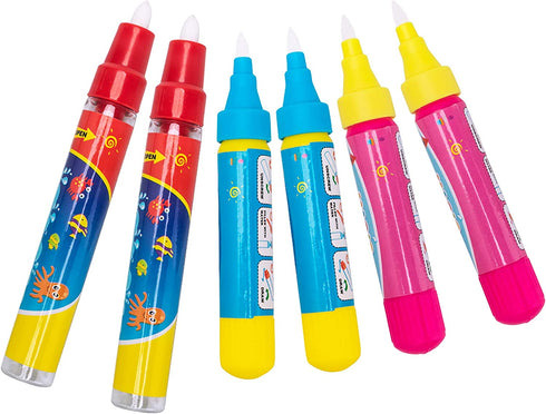 Water Doodle Pens Replacement Water Pen, Drawing Doodle Pens for Aqua Water Doodle Mat (Pack of 6)