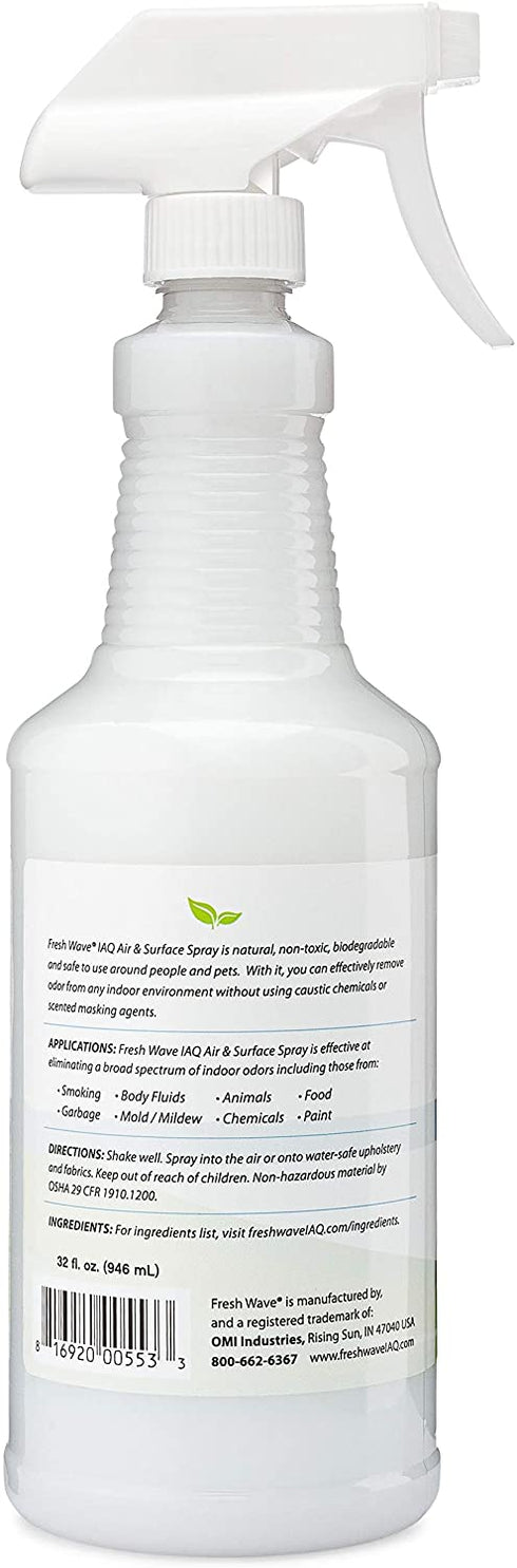 Fresh Wave IAQ Commercial Odor Eliminating Air & Surface Spray, 32 fl. oz., w/ sprayer