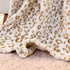 FY Fiber House Flannel Fleece Throw Blanket, Lightweight Cozy Plush Microfiber Bedspreads for Adults,60 by 80-Inch,Brown Leopard