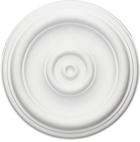Ekena Millwork Traditional-CM12TR Ceiling Medallion (Fits Canopies up to 2 3/4"), 12"OD x 1"P, Primed