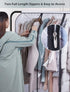 SLEEPING LAMB 40'' Clear Garment Bags for Closet Storage Bottom Enclosed Hanging Clothes Storage Bag Sealed Clothes Cover for Coats, Suits, Sweaters, Dresses