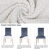 SearchI Dining Room Chair Covers Soft Stretch Removable Kitchen Parson Chair Slipcovers Set of 6 Chair Seat Protective Covers for Dining Room, Wedding, Banquet, Party, Decoration