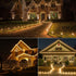 Brizled C9 Christmas Lights, 16ft 25 LED Faceted C9 Warm White Christmas Lights, Connectable Indoor Outdoor Xmas String Lights, 120V UL Certified for Tree, Yard, Garden, Porch, Party & Holiday Decor