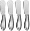 Spreader Knife Set, WoneNice 4-Piece Cheese and Butter Spreader Knives, One-piece Stainless Steel, Gifts for Father's Day/Christmas, Birthday/Parties, Wedding/Anniversary and Thanksgiving Day