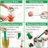 Canning Supplies, Canning Kit, Stainless Steel Canning Set for Beginner, Canning Supplies Starter Kit, Canning Accessories, Canning Equipment for Canning Pot, Home Food Canning Essential Tools - Green