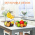 Fruit Basket, Auledio Fruit Bowl 2 Tier Fruit Basket for Kitchen with Banana Hanger, Fruit Bowl for Kitchen Counter Bread Basket Fruit Holder