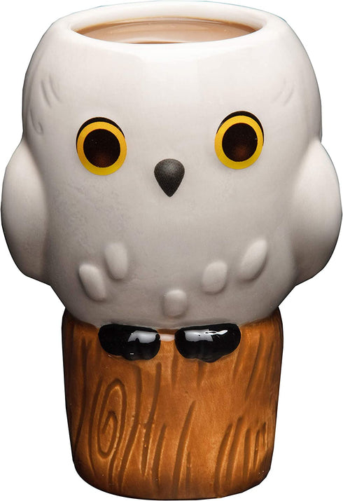 Harry Potter Hedwig Owl Coffee Mug, 14 Oz - Figural Kawaii Goblet Cup Design - Ceramic, No Handle - Cupful of Cute by Jerrod Maruyama