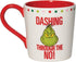 Department 56 Dr. Seuss The Grinch Dashing Through The No Coffee Mug, 16 Ounce, Multicolor