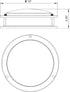 LED Flush Mount Ceiling Light | Dimmable | Brushed Nickel | Double Ring | Round (10 inches, Adjustable Light Color)
