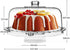 HBlife Acrylic Cake Stand with Dome Cover Multifunctional Serving Cookie Platter Punch Bowl and Cake Plate for Dessert Table Display for Parties (6 Uses)