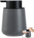 Foam Hand Soap Dispenser - 12 oz Bathroom Lotion Hand Pump Dispenser Grey Foaming Soap Dispenser Ceramic Dish Liquid Dispenser for Kitchen Hand Wash Dispenser