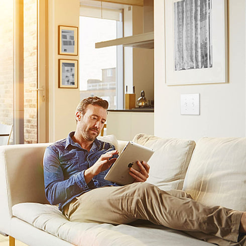 2-Gang Toggle Light Switch Wall Plate Double Switch Decorator Plate Covers, Dual Switch Faceplate Standard Size 2-Gang 4.48" x 4.57" (Standard-Size, 10-Pack,White)