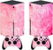 PlayVital Psychedelic Pink Custom Vinyl Skins for Xbox Series X, Wrap Decal Cover Stickers for Xbox Series X Console Controller
