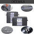 Large Capacity Clothes Storage Bins Bags Organizers 4 Foldable Clothes Storage Containers Organizer Blankets Clothes Comforters Zipper Bins with Clear Window for college dorm room essentials Gray