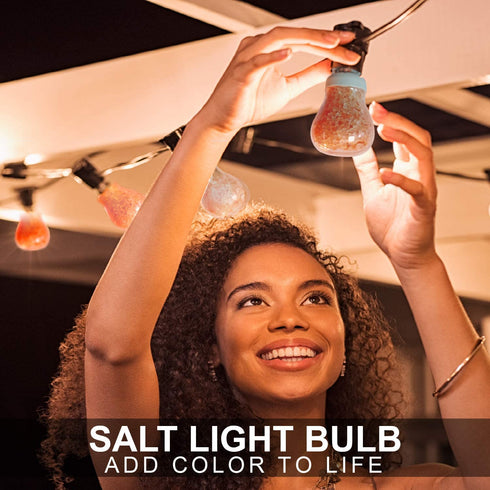 Elvissmart ES-1651B-2PK E26 Smart Dimmable Led Light Bulb 7 Watt Indoor Himalayan Pink Salt, 2 Count (Pack of 1), Pack of 2