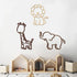 Safari Nursery Decor Jungle Theme Animals Woodland Baby Room Decor Neutral for Girls Boys Kids Nursery Wall Art for Bedroom Playroom Toddler Classroom Decorations (Lion, Giraffe, Elephant)