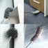 5PCS Microfiber Duster, Feather Duster with 100 Inches Stainless Steel Extension Pole, Reusable Bendable Washable Cobweb Dusters for Cleaning Furniture, Blinds, Cars, Gap, Ceiling Fan, High Ceiling