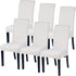 SearchI Dining Room Chair Covers Soft Stretch Removable Kitchen Parson Chair Slipcovers Set of 6 Chair Seat Protective Covers for Dining Room, Wedding, Banquet, Party, Decoration