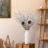 Houele - Long Stem Artificial Flowers for Tall Vase, Fake Branches, Pussy Willow Branches Home Vase Fillers for Home Hotel Office Bedroom DIY Decor (10 Pcs White + 2 Pcs Pine Cones)