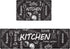 HYDLUB Black Kitchen Rugs and Mats Cushioned 18" x 29"+18" x 47" Anti Fatigue Set Farmhouse Kitchen Rug Runner Comfort PVC Leather Heavy Duty Standing Mats Waterproof Non Slip Kitchen Floor Mat
