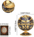 Pterosaur Windproof Ashtray with Flip Lid for Cigarette Metal Portable Smoking Tobacco Ashtray Indoor Outdoor, Handicrafts Rose Pattern Classy Gift for Women Men (Navy Blue-Golden)