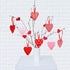 Valentine's Day Heart Hanging Decorations, Red and Pink Heart Fabric Soft Hanging Ornaments for Indoor Outdoor Wedding Party Supplies (20)