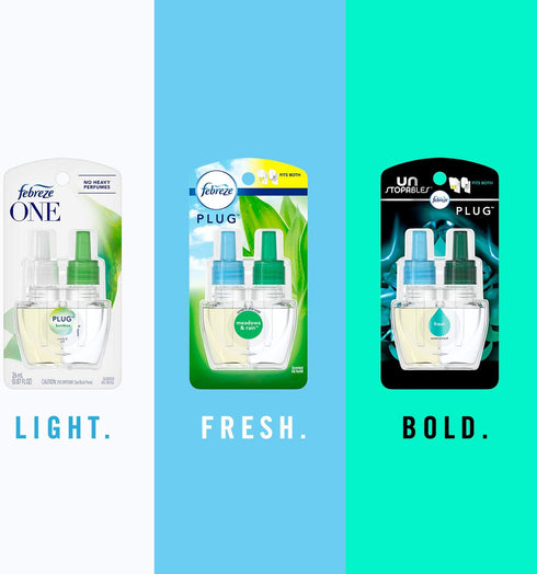 Febreze Plug In, Air Freshener, Scented Oil Refill, Linen & Sky, 0.87 Fl Oz (Pack of 2)
