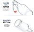 Glass Swing Top Beer Bottles - 16 Ounce (6 Pack) Grolsch Bottles, with Flip-top Airtight Lid, for Carbonated Drinks, Kombucha, 2nd Fermentation, Water Kefir, Clear Brewing Bottle.