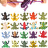 ValeforToy Frog Toys,12 Pack Mini Rubber Frog Sets,Super Stretches Material TPR with Gift Bag, Realistic Frog Figure Toys for Boy