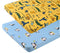 Tontukatu Pack n Play Stretchy Fitted Playard Sheet Set 2 Pack Jersey Knit Ultra Soft Baby Boy Girl Portable Mini Crib Sheets,Convertible Playard Mattress Cover,Penguin Crocodile Monkey Blue Yellow