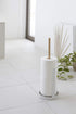 Yamazaki Home Toilet Paper Stocker, Holds 3 Toilet Paper Rolls, No Assembly Req, White, One Size