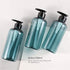 Shower Bottles Refillable with Labels, Segbeauty 3pcs 16.9oz Liquid Soap Dispenser for Bathroom, 500ml Pump Bottles for Body Soap Shampoo Conditioner Shower Gel Lotion Hotel, Plastic Press Dispenser