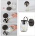 LNC Wall Sconce Mason Jar Lights Farmhouse and Rustic with Oil Rubbed Bronze for Hallway Bathroom, (7.1?L×4.7?W×8.7?H), A02979