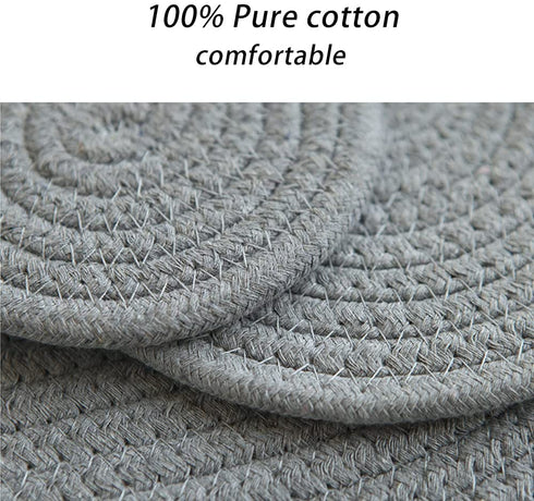 Potholders Set Trivets Set 4pcs 7.9 Inches Diameter 100% Eco Pure Cotton Thread Weave Trivets for Hot Pots and Pans / Kitchen Trivets for Hot Dishes Hot Pot Holders