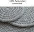 Potholders Set Trivets Set 4pcs 7.9 Inches Diameter 100% Eco Pure Cotton Thread Weave Trivets for Hot Pots and Pans / Kitchen Trivets for Hot Dishes Hot Pot Holders