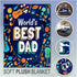 Infinity Republic - World's Best Dad Super Plush Blanket - Perfect for Father's Day, Birthday Gifts, Decor, etc!