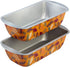 Wilton Fall Tin Steel 8 x 4 2 Pc Loaf Pan Set Disposable Reuseable