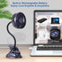 Mikikin Portable Mini Clip on Stroller Fan, 3 Speeds Settings, Flexible Bendable USB Rechargeable Battery Operated Quiet Desk Fan Ideal for Home, Office, Car, Travel, Camping, Outdoor